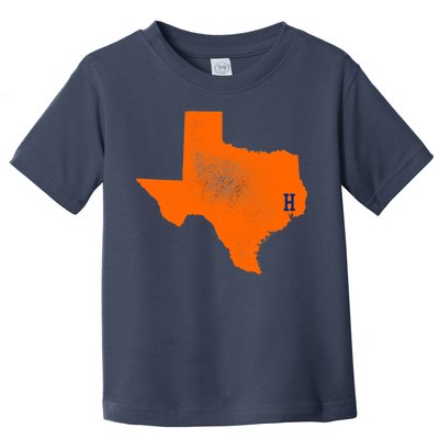 Distressed Houston Texas Baseball Fan Toddler T-Shirt