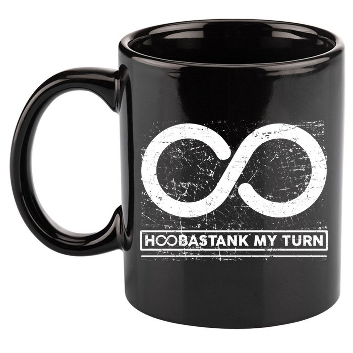 Distressed Infinity Hoobastank My Turn  11oz C Handle Ceramic Mug