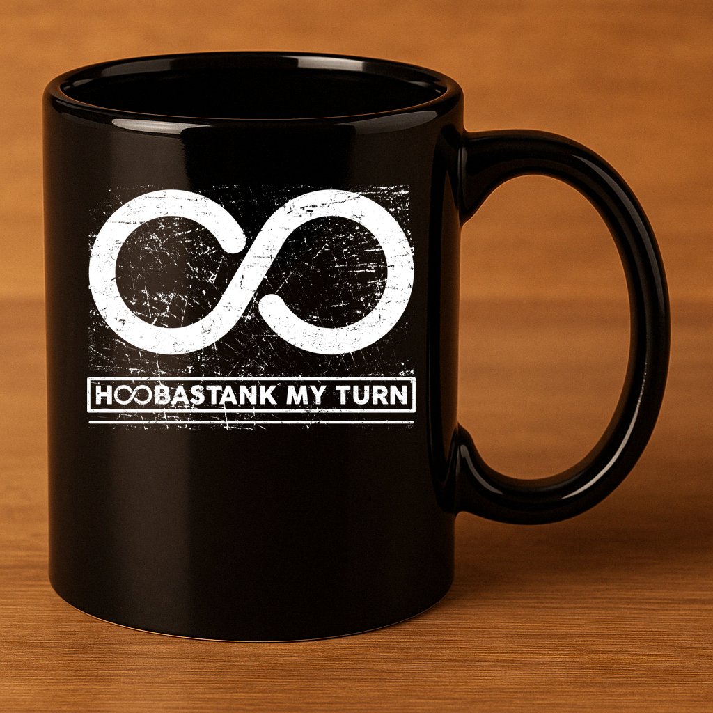 Distressed Infinity Hoobastank My Turn  11oz C Handle Ceramic Mug