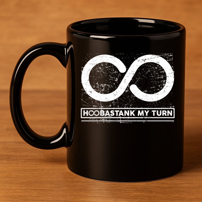 Distressed Infinity Hoobastank My Turn  11oz C Handle Ceramic Mug