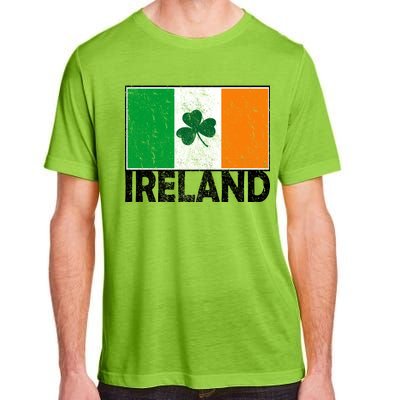 Distressed Ireland Vintage Flag Adult ChromaSoft Performance T-Shirt