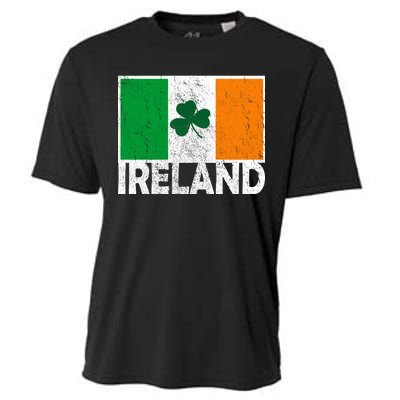 Distressed Ireland Vintage Flag Cooling Performance Crew T-Shirt