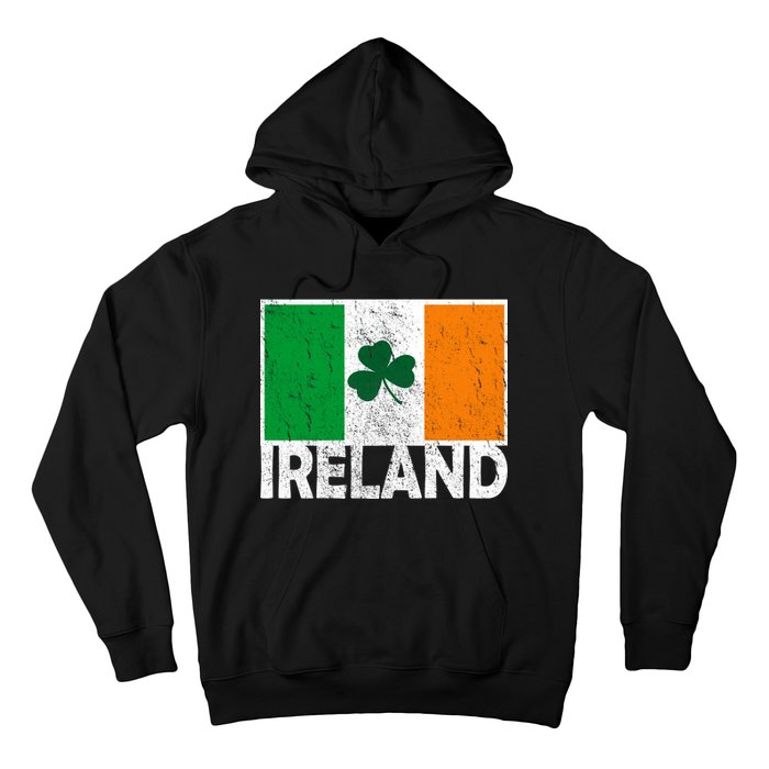 Distressed Ireland Vintage Flag Hoodie