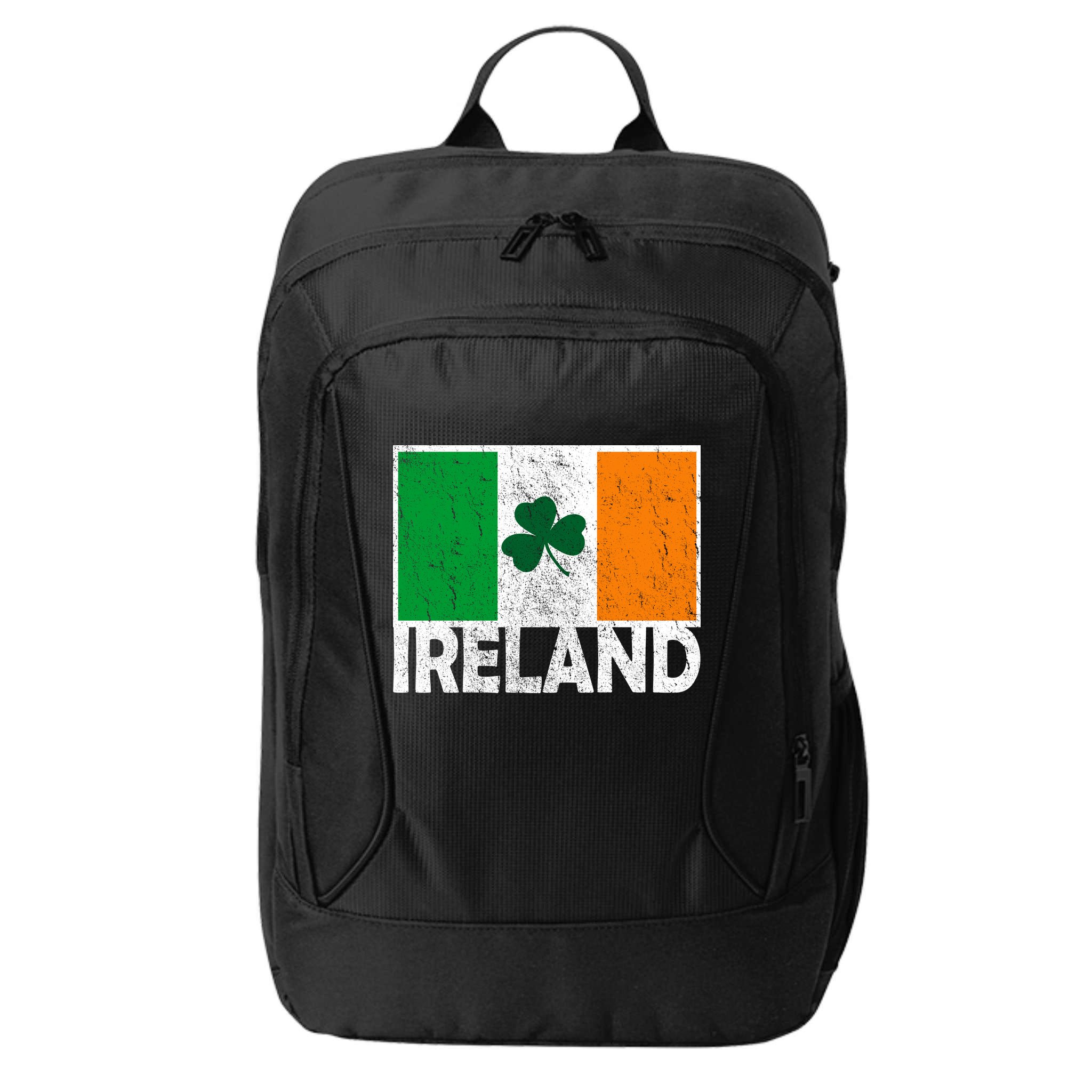 Distressed Ireland Vintage Flag City Backpack