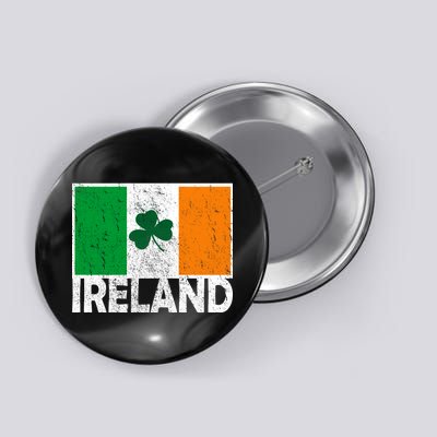 Distressed Ireland Vintage Flag Button