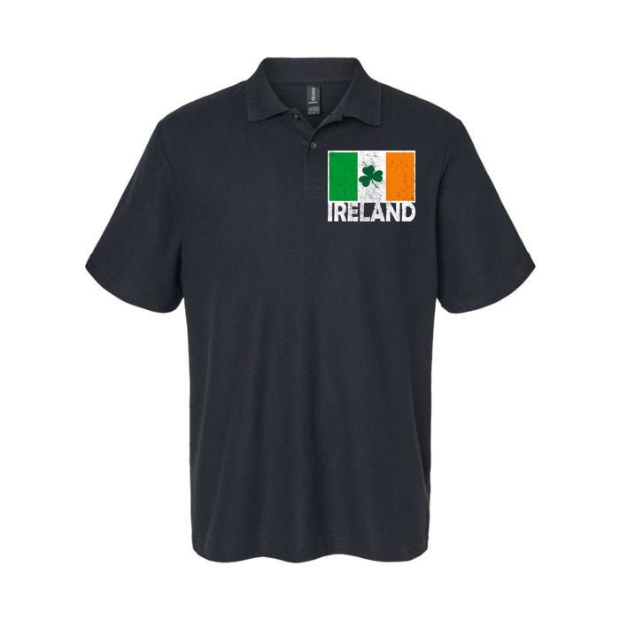 Distressed Ireland Vintage Flag Softstyle Adult Sport Polo