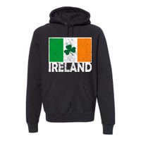 Distressed Ireland Vintage Flag Premium Hoodie