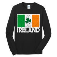 Distressed Ireland Vintage Flag Tall Long Sleeve T-Shirt