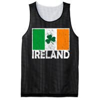 Distressed Ireland Vintage Flag Mesh Reversible Basketball Jersey Tank