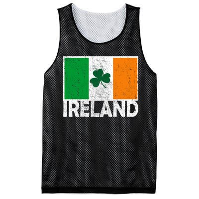 Distressed Ireland Vintage Flag Mesh Reversible Basketball Jersey Tank