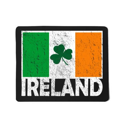 Distressed Ireland Vintage Flag Mousepad