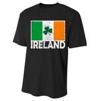 Distressed Ireland Vintage Flag Performance Sprint T-Shirt