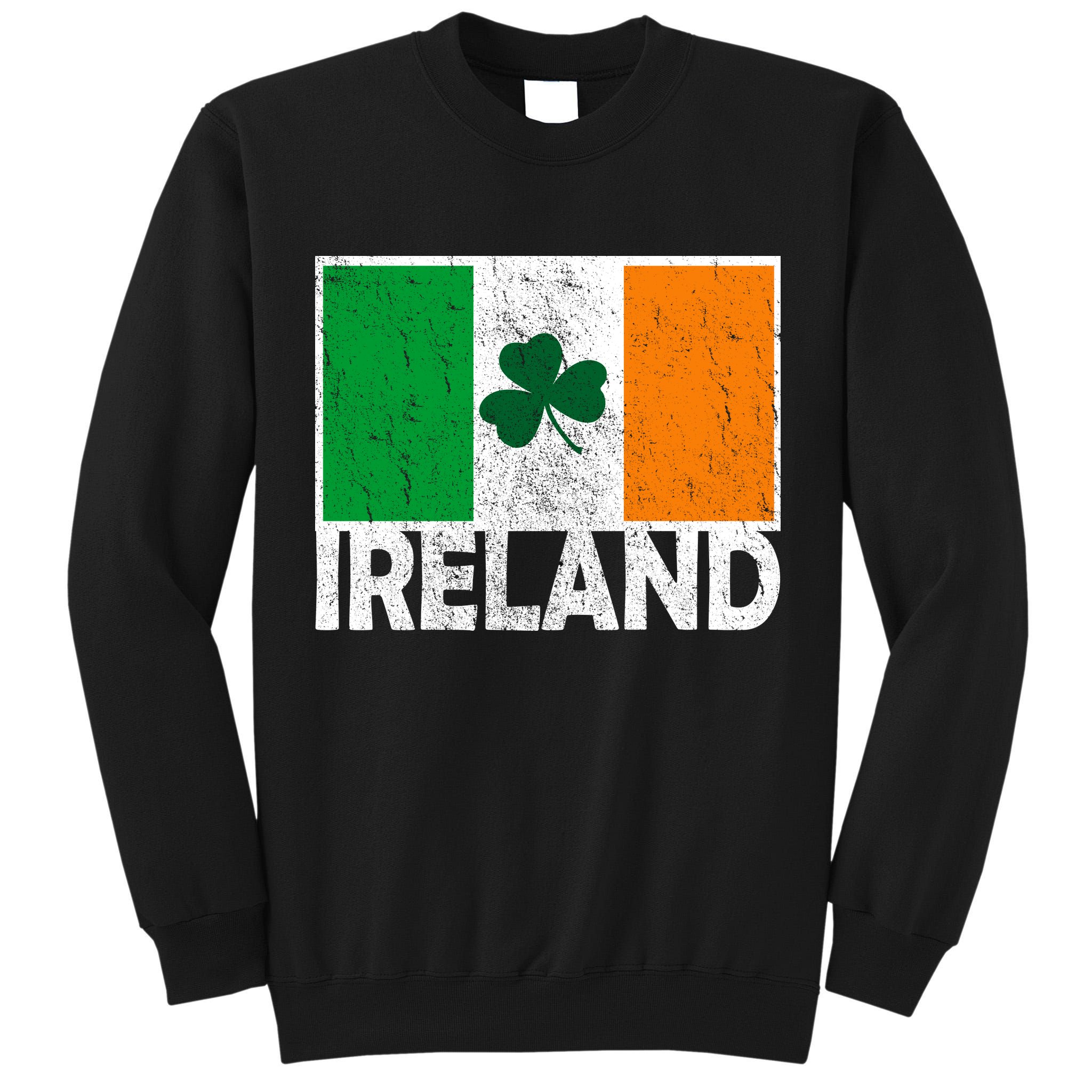 Distressed Ireland Vintage Flag Tall Sweatshirt