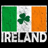 Distressed Ireland Vintage Flag Womens Tank Top