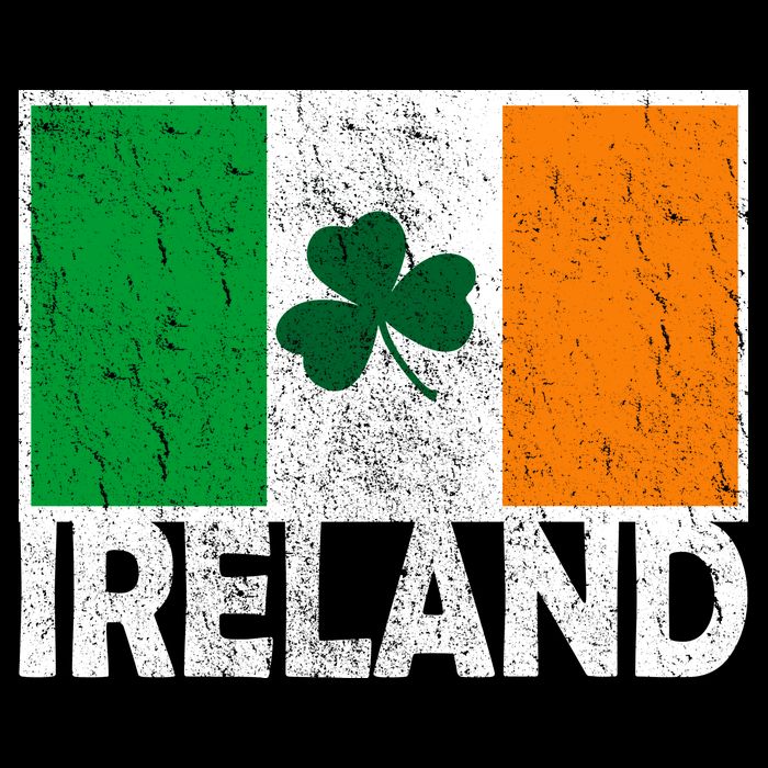 Distressed Ireland Vintage Flag Womens Tank Top