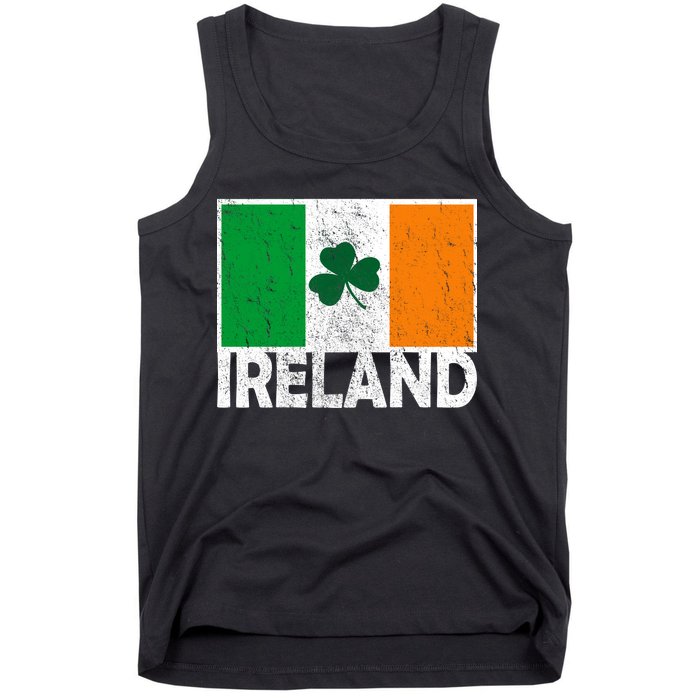 Distressed Ireland Vintage Flag Tank Top