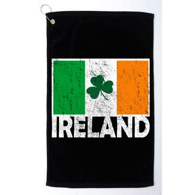 Distressed Ireland Vintage Flag Platinum Collection Golf Towel