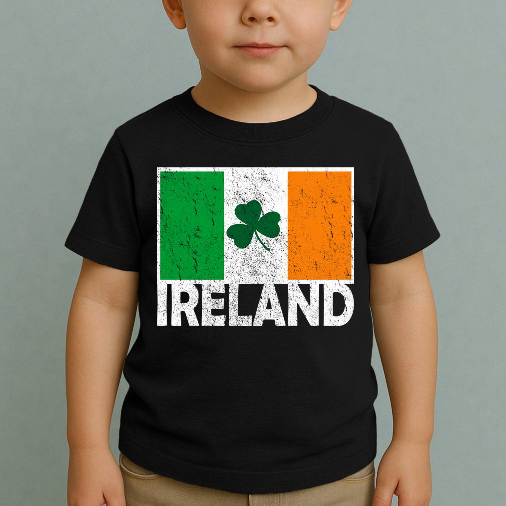 Distressed Ireland Vintage Flag Toddler T-Shirt