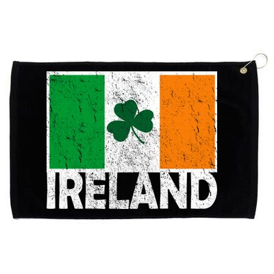 Distressed Ireland Vintage Flag Grommeted Golf Towel