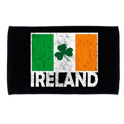 Distressed Ireland Vintage Flag Microfiber Hand Towel