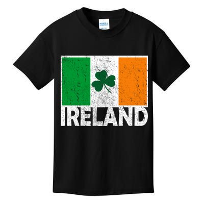 Distressed Ireland Vintage Flag Kids T-Shirt