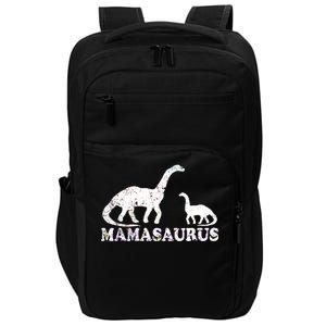 Distressed Mamasaurus Mom Mama Mother Dinosaur Impact Tech Backpack