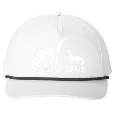 Distressed Mamasaurus Mom Mama Mother Dinosaur Snapback Five-Panel Rope Hat