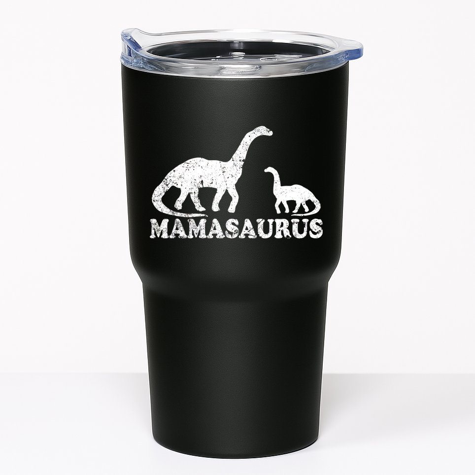 Distressed Mamasaurus Mom Mama Mother Dinosaur Tumbler