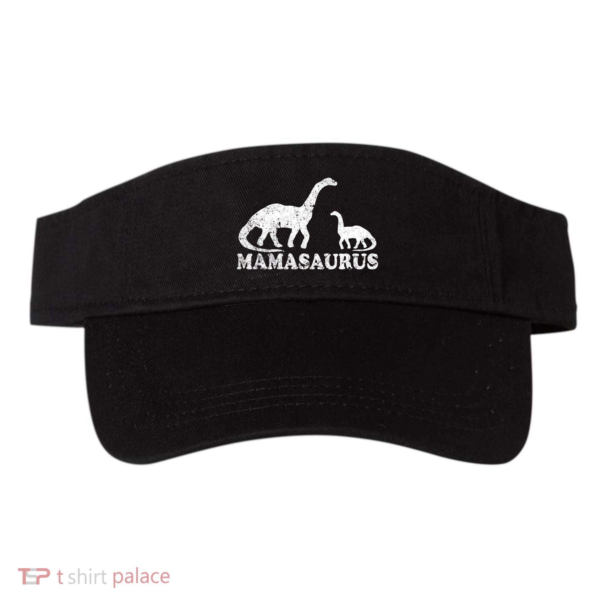 Distressed Mamasaurus Mom Mama Mother Dinosaur Visor