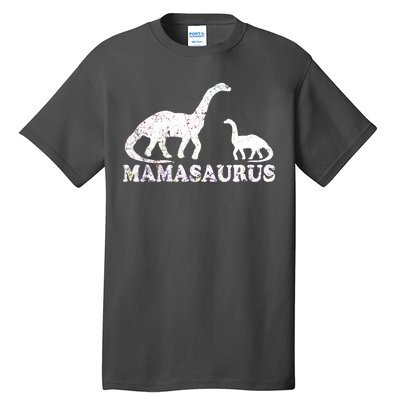 Distressed Mamasaurus Mom Mama Mother Dinosaur Tall T-Shirt