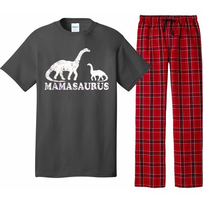 Distressed Mamasaurus Mom Mama Mother Dinosaur Pajama Set