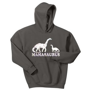 Distressed Mamasaurus Mom Mama Mother Dinosaur Kids Hoodie