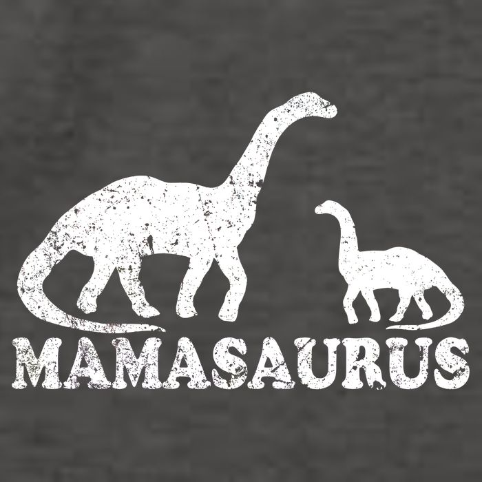 Distressed Mamasaurus Mom Mama Mother Dinosaur Vector Backpack