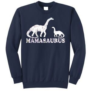 Distressed Mamasaurus Mom Mama Mother Dinosaur Sweatshirt