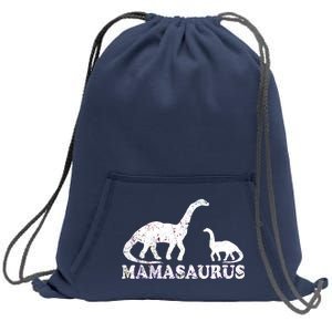 Distressed Mamasaurus Mom Mama Mother Dinosaur Sweatshirt Cinch Pack Bag