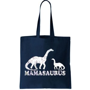 Distressed Mamasaurus Mom Mama Mother Dinosaur Tote Bag