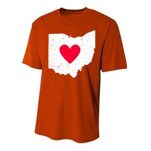 Distressed Ohio State Love Performance Sprint T-Shirt