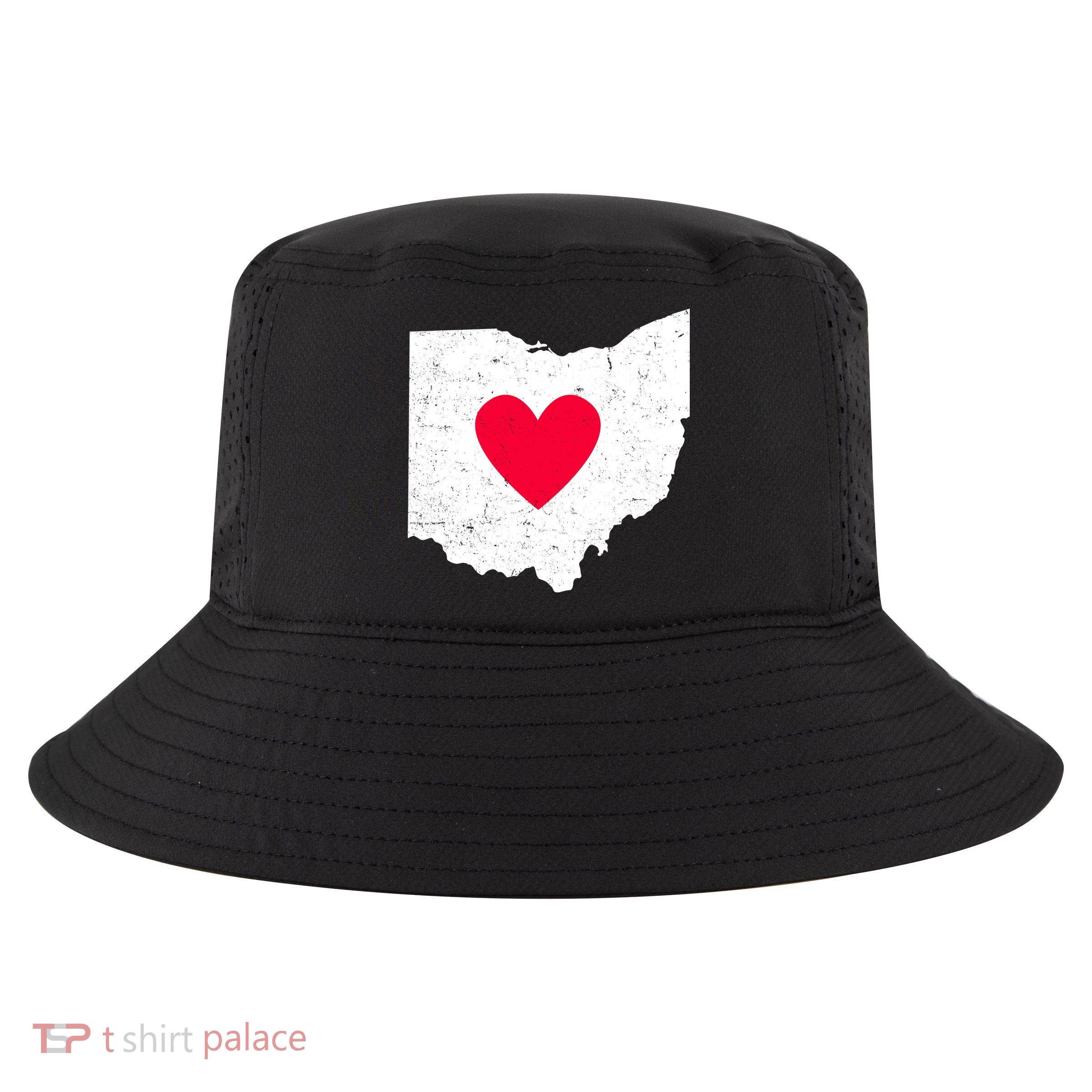 Distressed Ohio State Love Cool Comfort Performance Bucket Hat