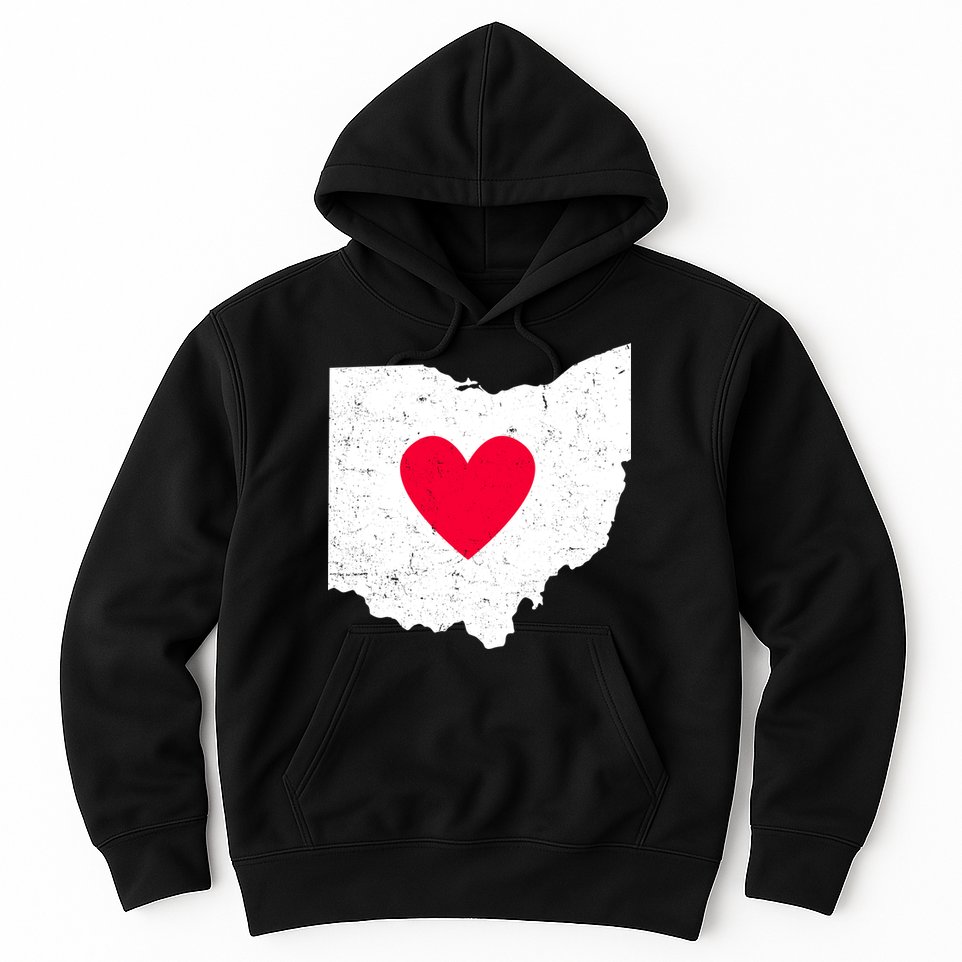 Distressed Ohio State Love Hoodie