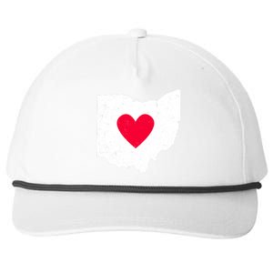 Distressed Ohio State Love Snapback Five-Panel Rope Hat