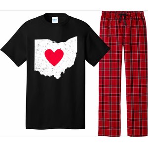 Distressed Ohio State Love Pajama Set