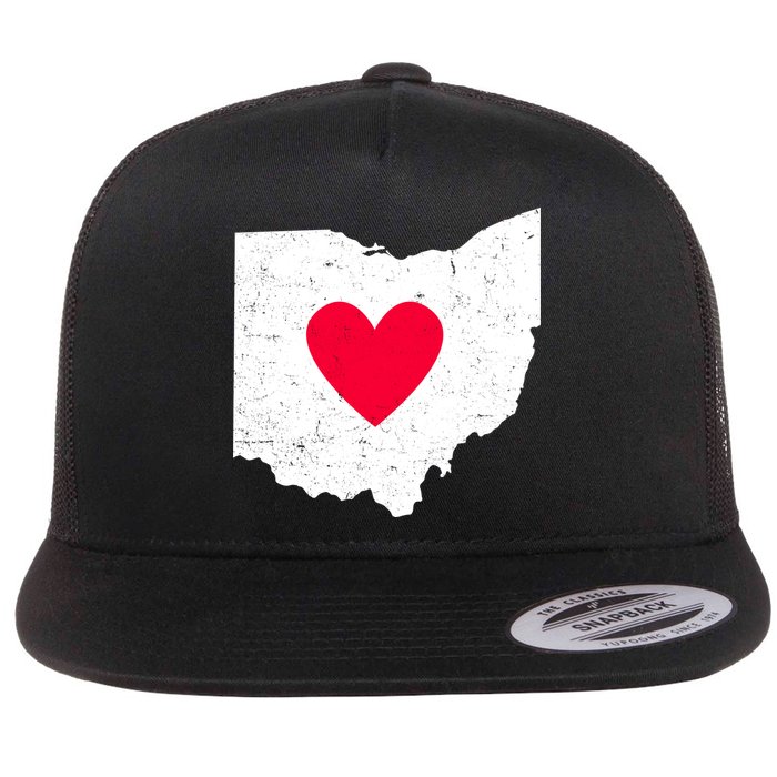 Distressed Ohio State Love Flatbill Hat