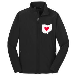 Distressed Ohio State Love Core Soft Shell Jacket