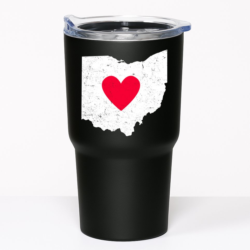 Distressed Ohio State Love Tumbler
