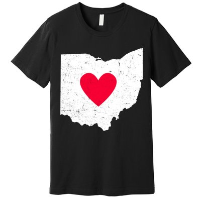 Distressed Ohio State Love Premium T-Shirt