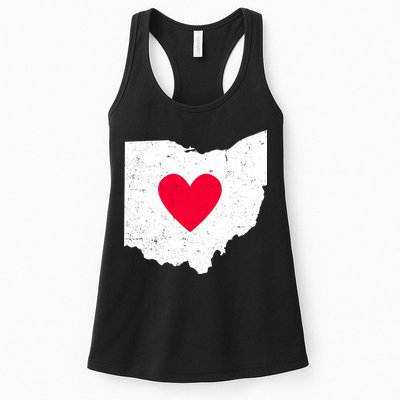 Distressed Ohio State Love Womens Tank Top