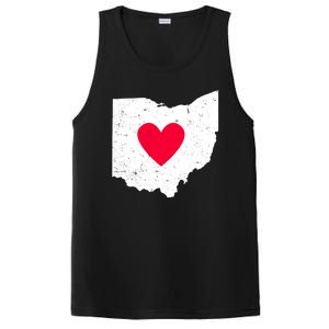 Distressed Ohio State Love PosiCharge Competitor Tank