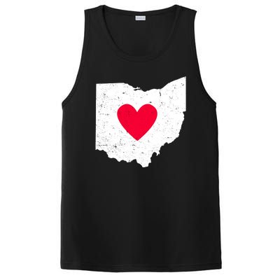 Distressed Ohio State Love PosiCharge Competitor Tank