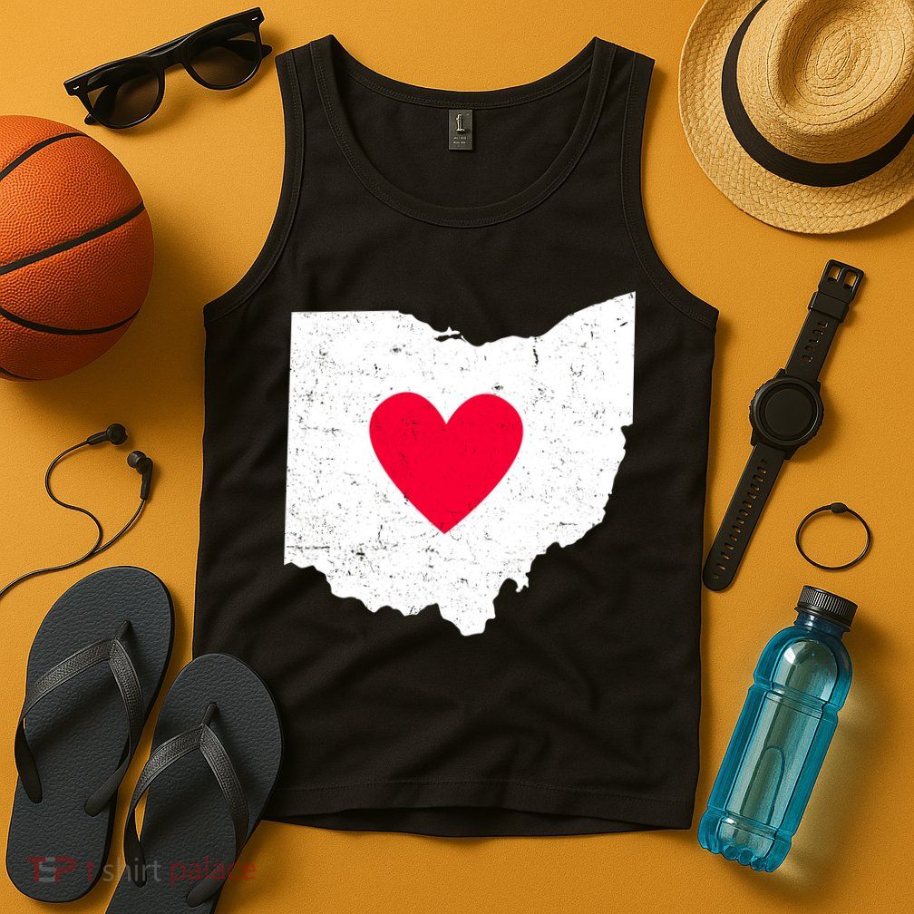 Distressed Ohio State Love Tank Top