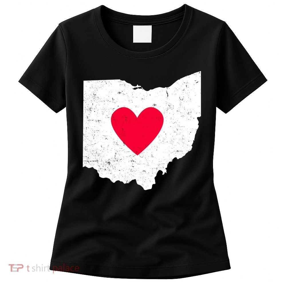 Distressed Ohio State Love Womens T-Shirt